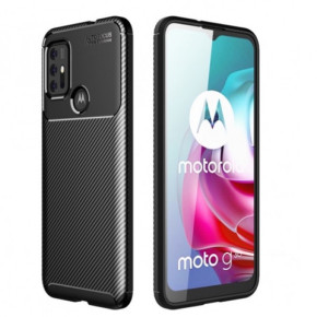 Силиконов гръб ТПУ Карбон за Motorola Moto G10 XT2127-2 / Motorola Moto G30 XT2129-2 черен